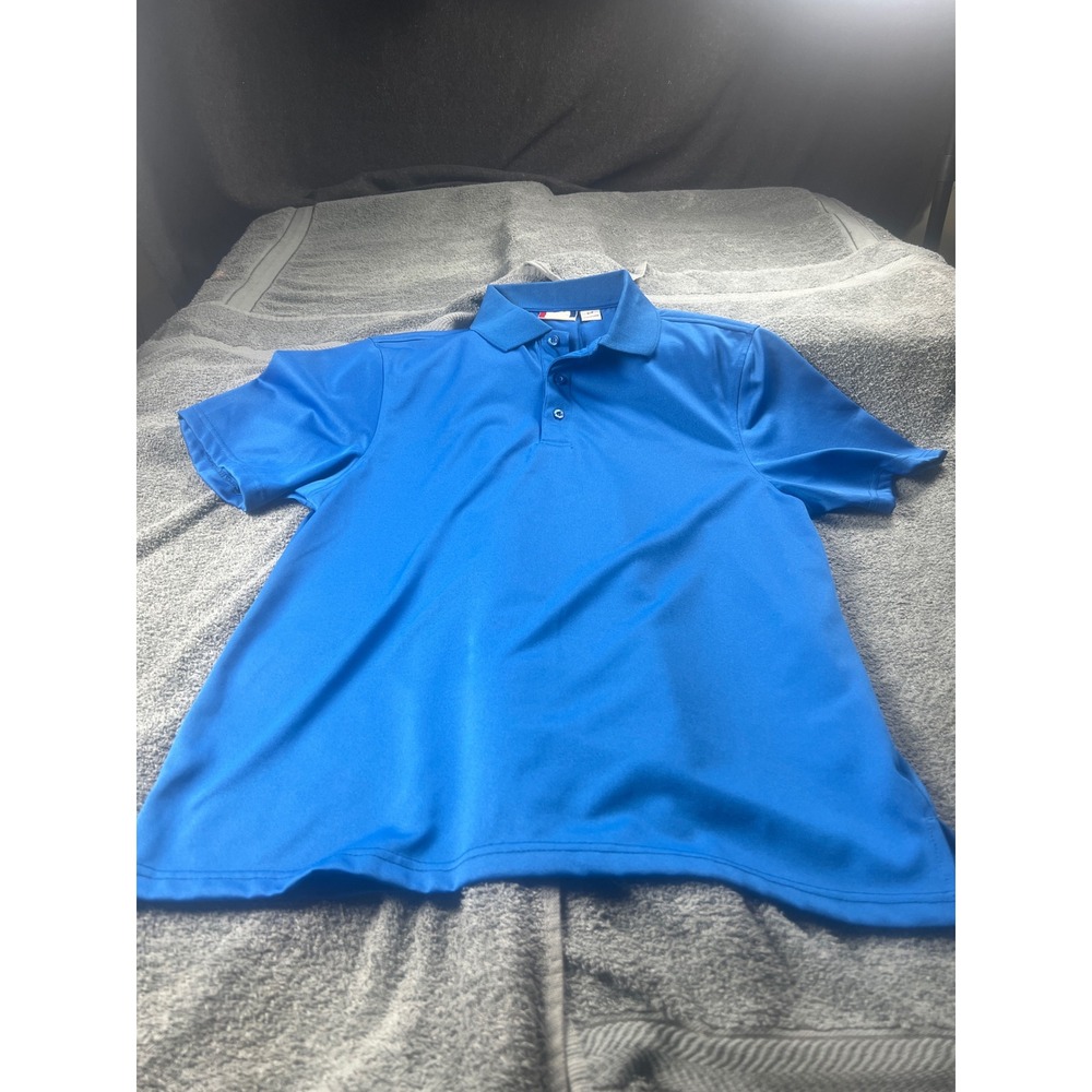 Clique Blue Short Sleeve Collared Polo Shirt Men's S‎ P Performance Golf